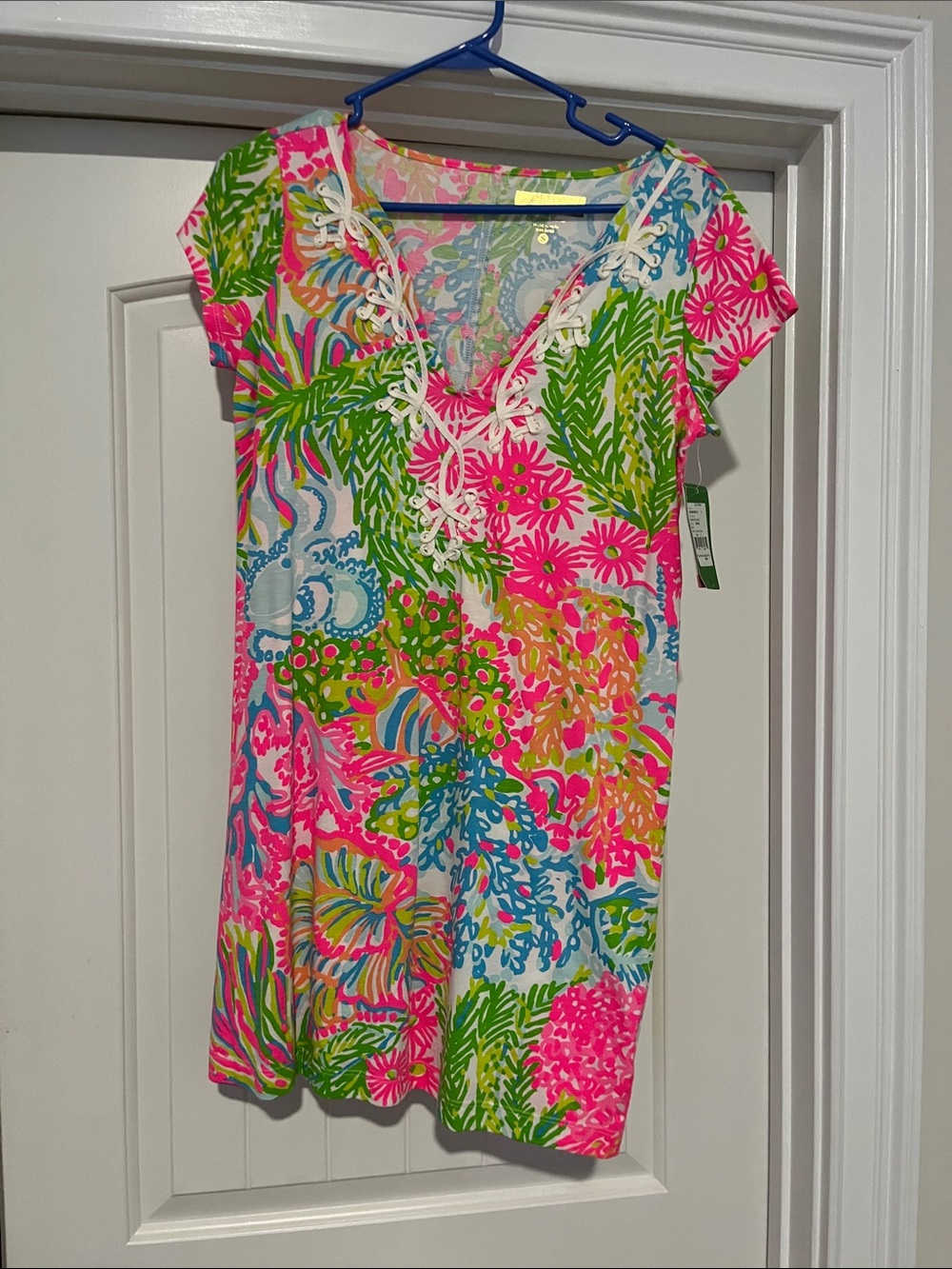 Lilly Pulitzer Multicolor Floral Mini Dress - Pink, Green, Blue